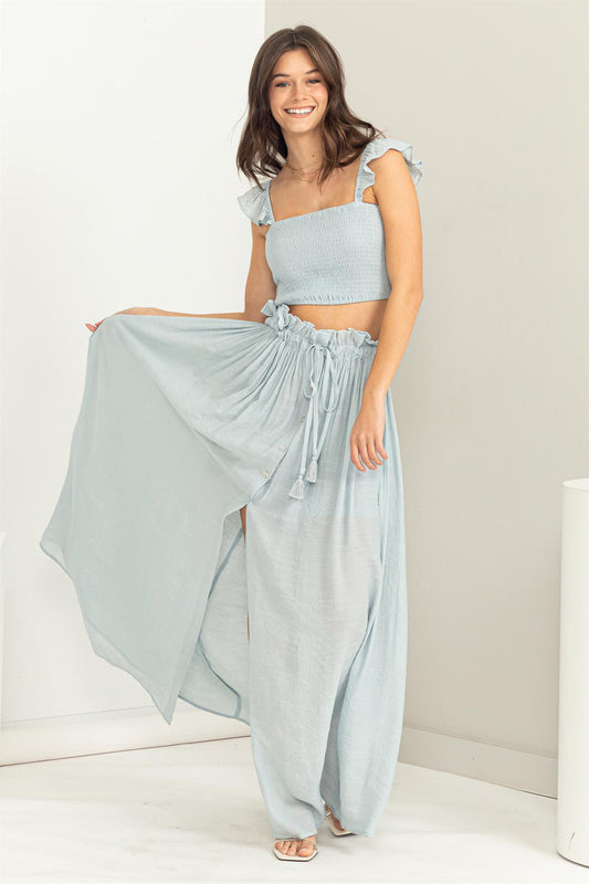 I- BellaFresca Skirt Set (Blue)