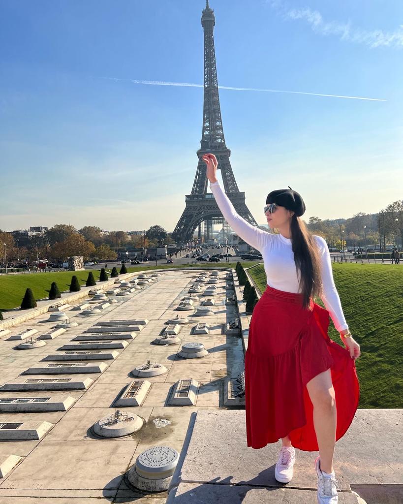 Luxury Paris Red Skirt