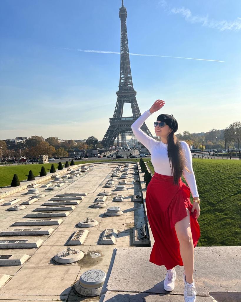 Luxury Paris Red Skirt