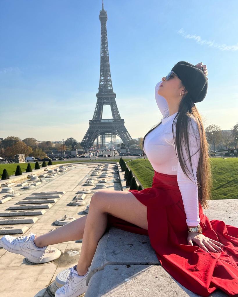 Luxury Paris Red Skirt