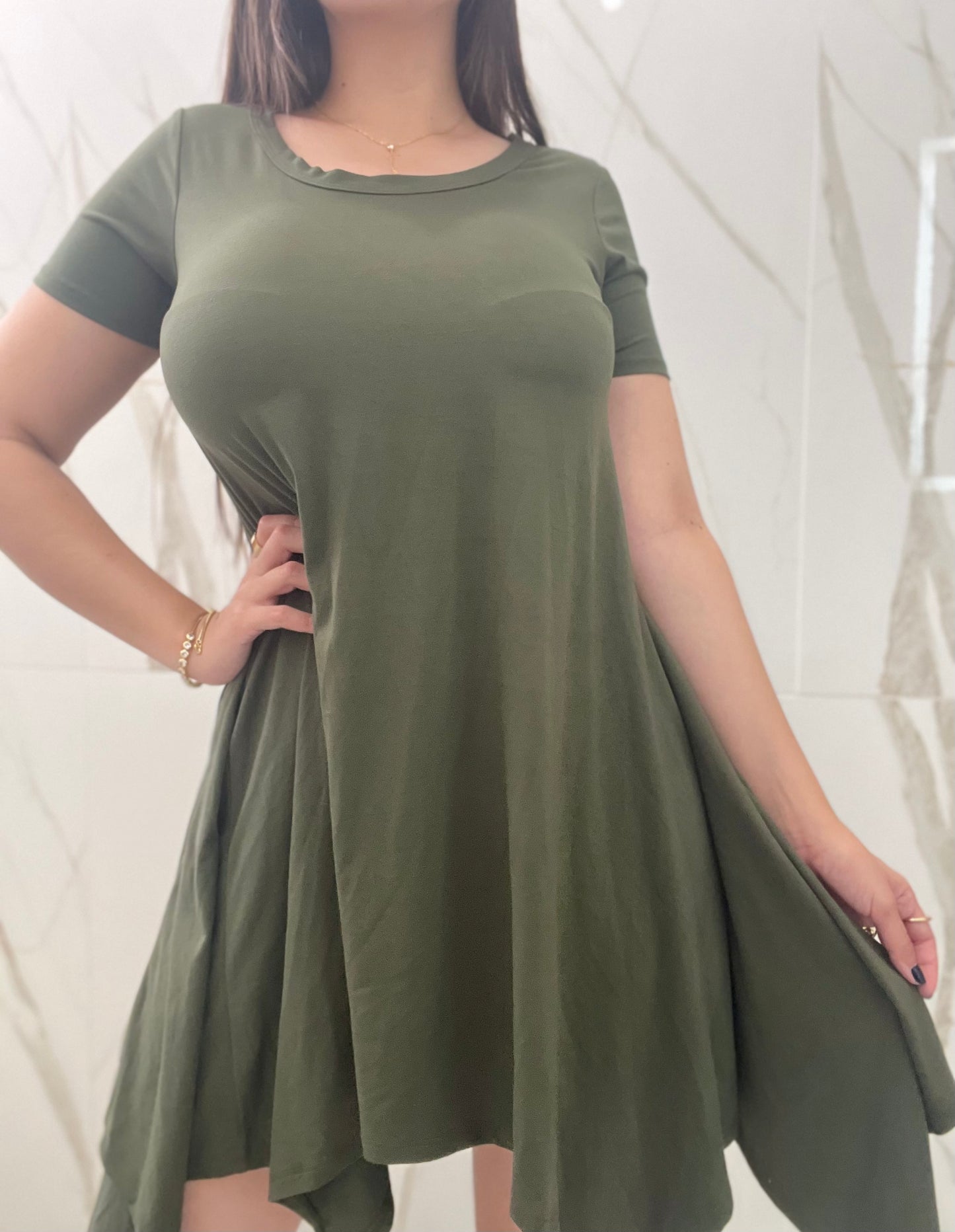 Green T-Shirt Dress